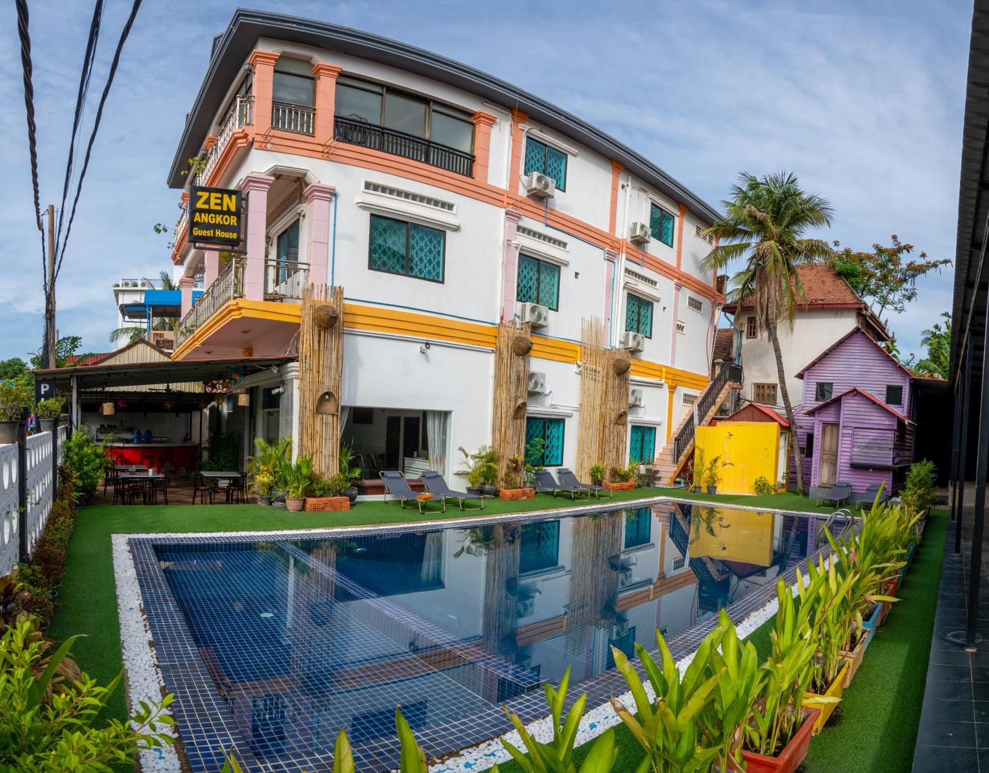 Zen Angkor Guest House Siem Reap Bagian luar foto